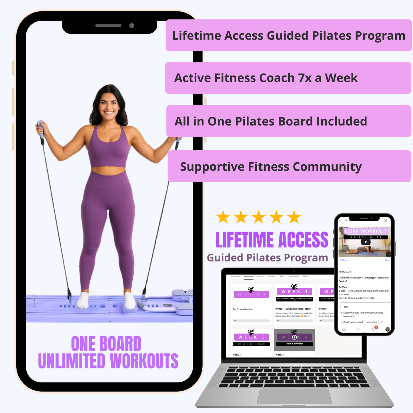 Reformer Board + Workout App