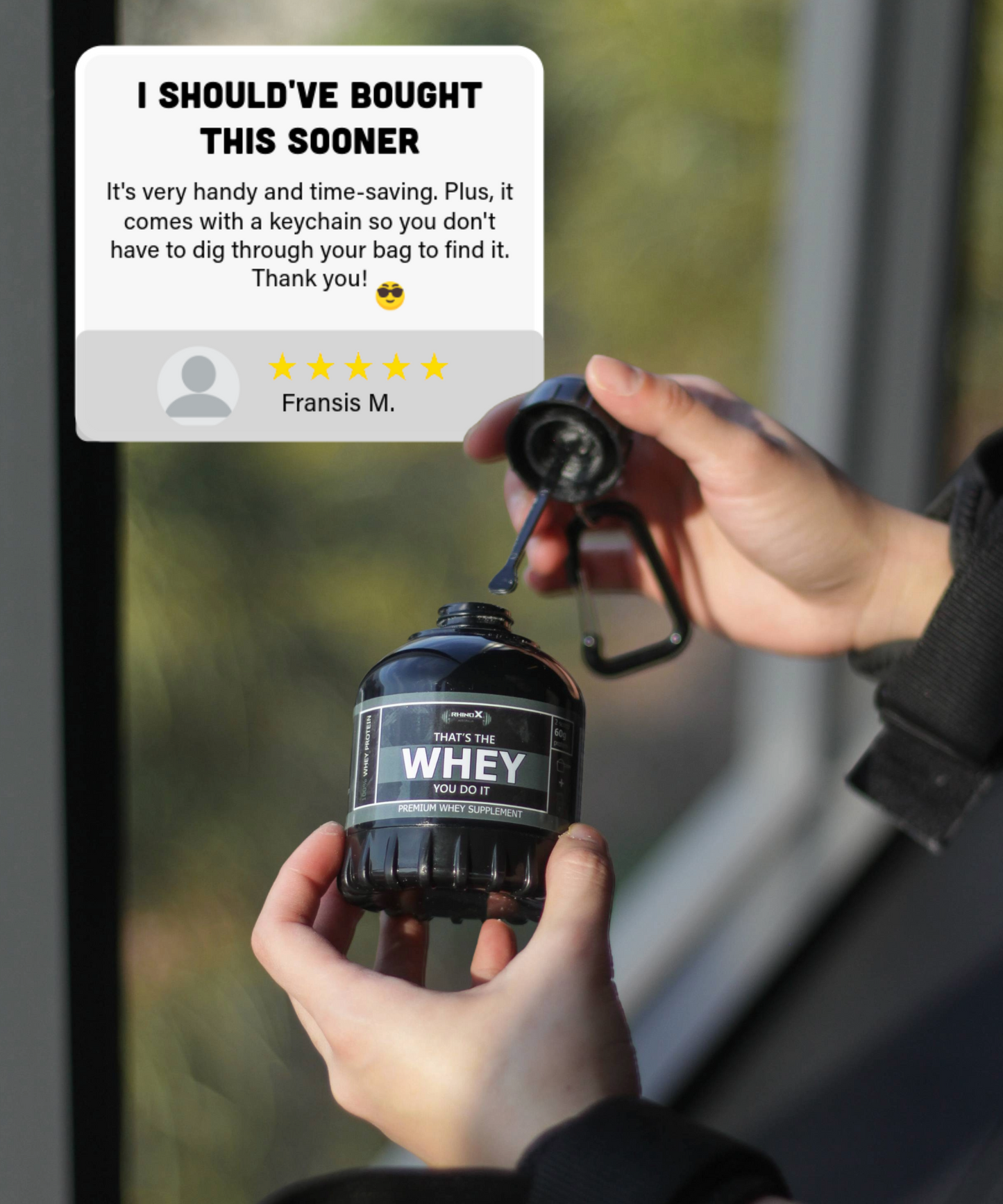 Rhinox Active™ Mini Protein Container - Blue