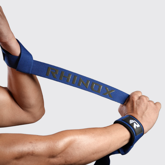 Rhinox Active™ Lifting Straps - Blue