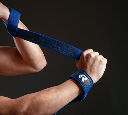 Rhinox Active™ Lifting Straps - Blue