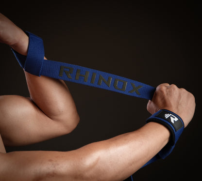 Rhinox Active™ Lifting Straps - Blue